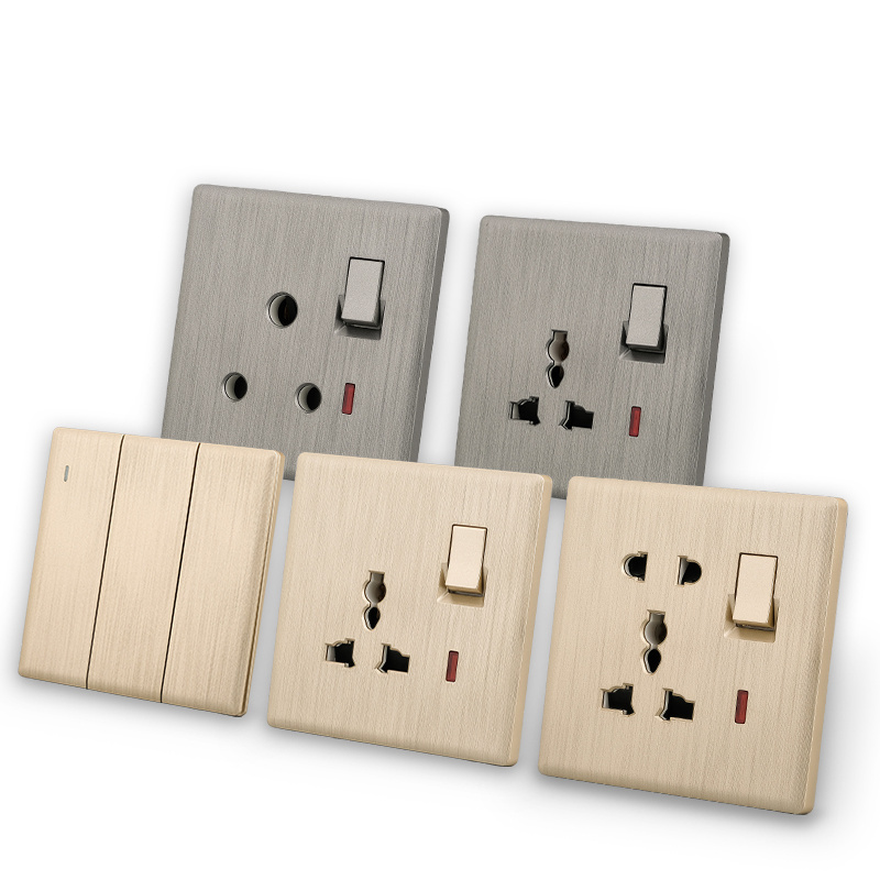 KLASS Luxury Modern New Model Wall Extra Thin Cover Plate Light Switches and Sockets UK