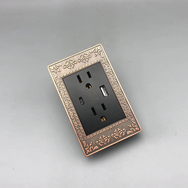 China Factory Price Home Hotel Colored electrical light switch socket modular wall switch cover PC plastic outlet plate