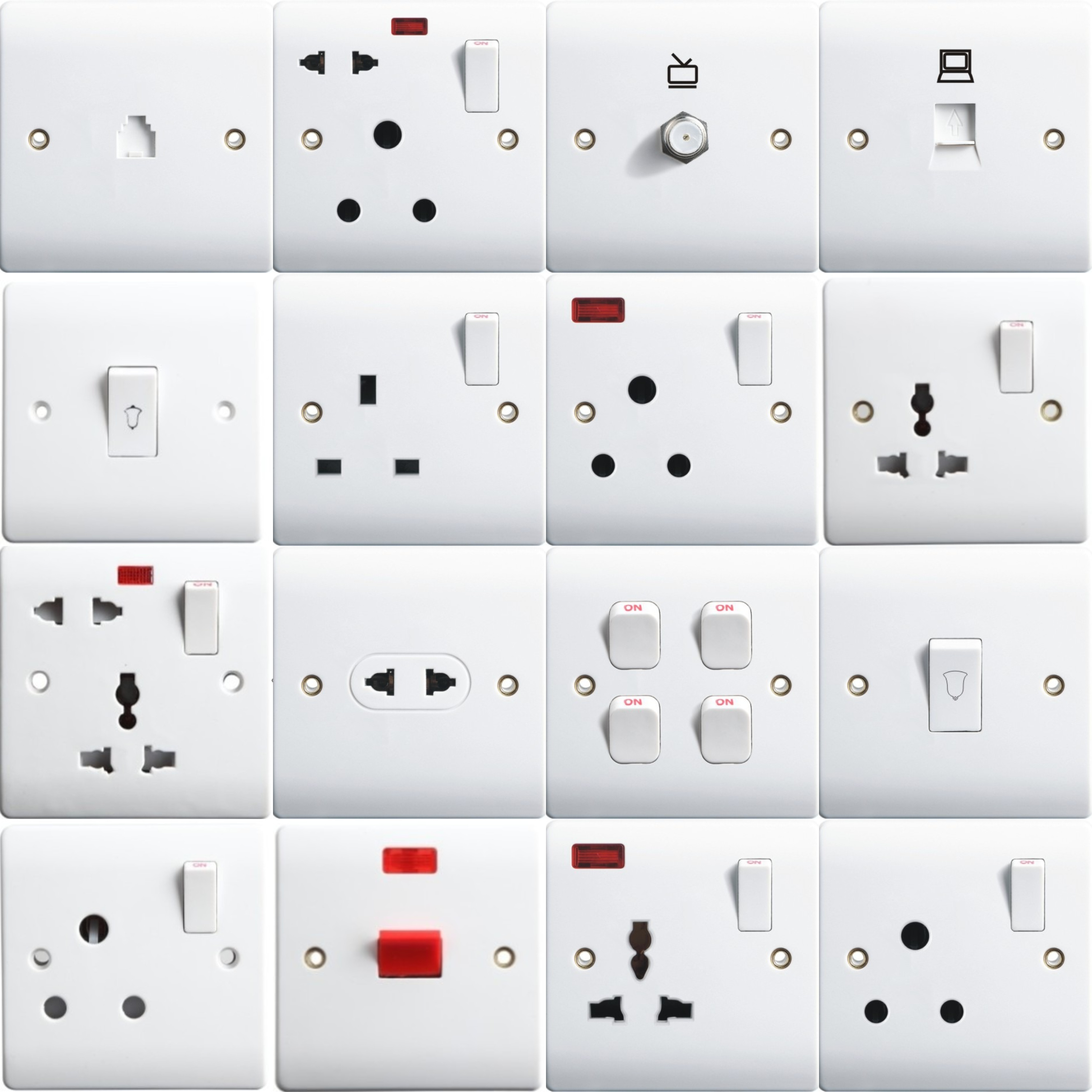 Factory price oem on off light switch 2gang 1way surface mounted wall switch light 2gang 2 way switch and socket