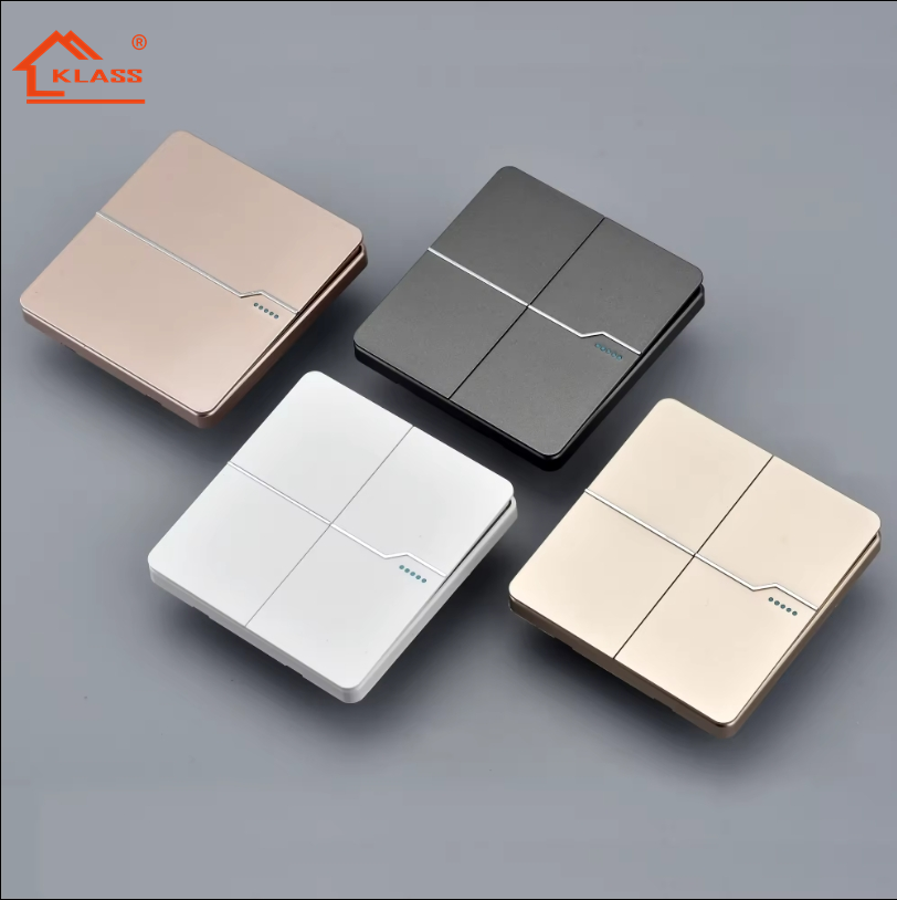 Saudi Arabia Iraq Kenya new design 1 gang 2 gang 3 gang 16A British standard electric double 13A wall socket and switch