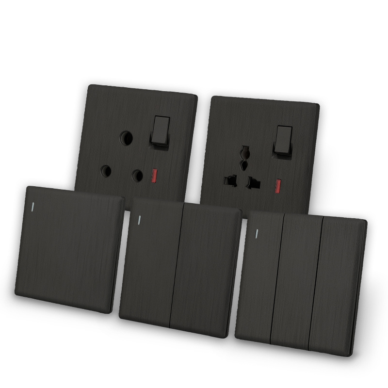 KLASS Luxury Modern New Model Wall Extra Thin Cover Plate Light Switches and Sockets UK