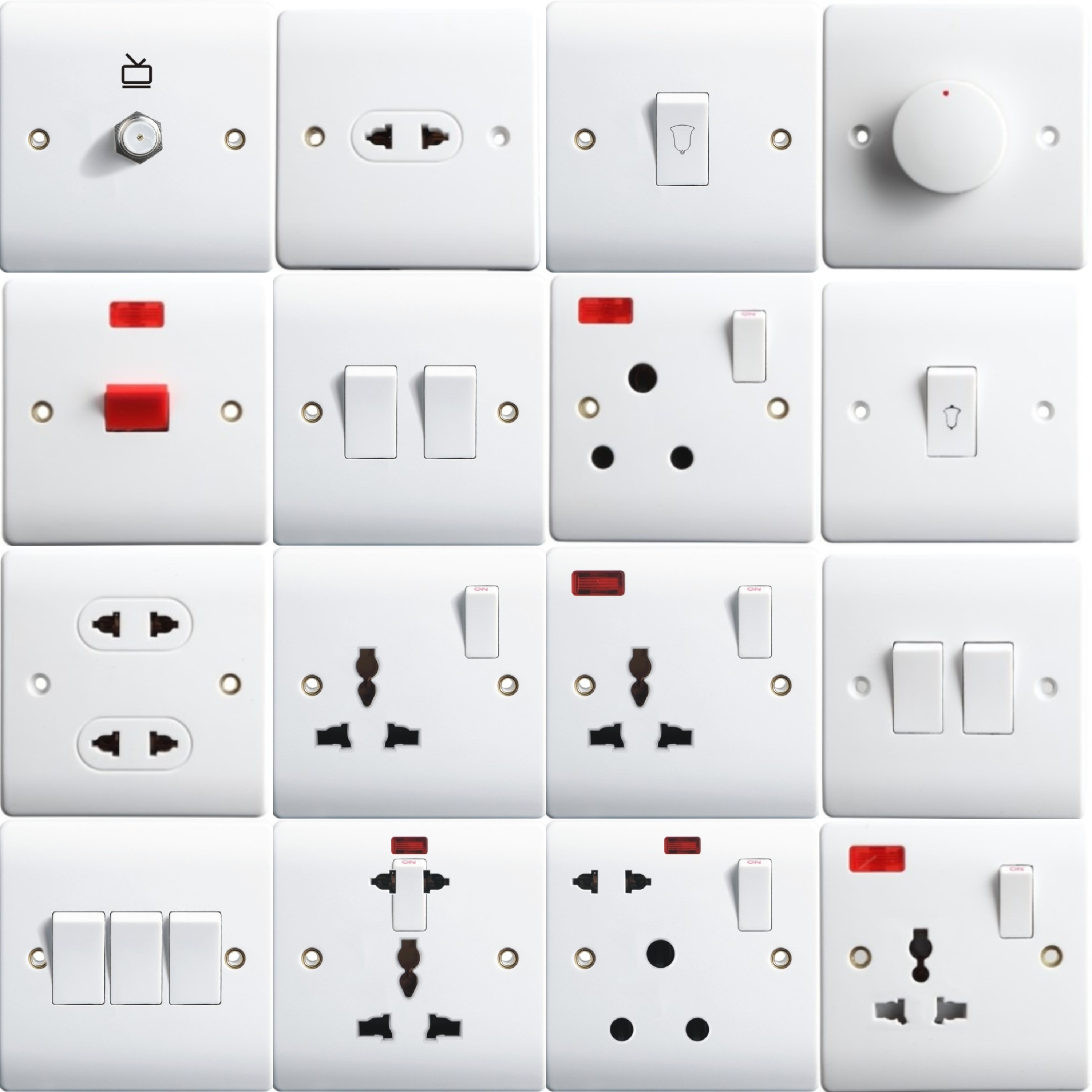 Factory price oem on off light switch 2gang 1way surface mounted wall switch light 2gang 2 way switch and socket