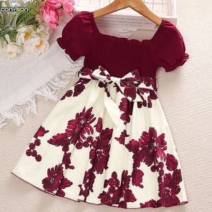 Conyson high quality Wedding Frock Baby Kids Girls Birthday Party Princess Gown Wear children Clothing wholesale clothes Dress