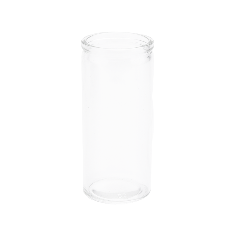 Empty 8oz Tall Glass Religious Church Candle Votive 7 Day Candle Glass Jar Wholesale