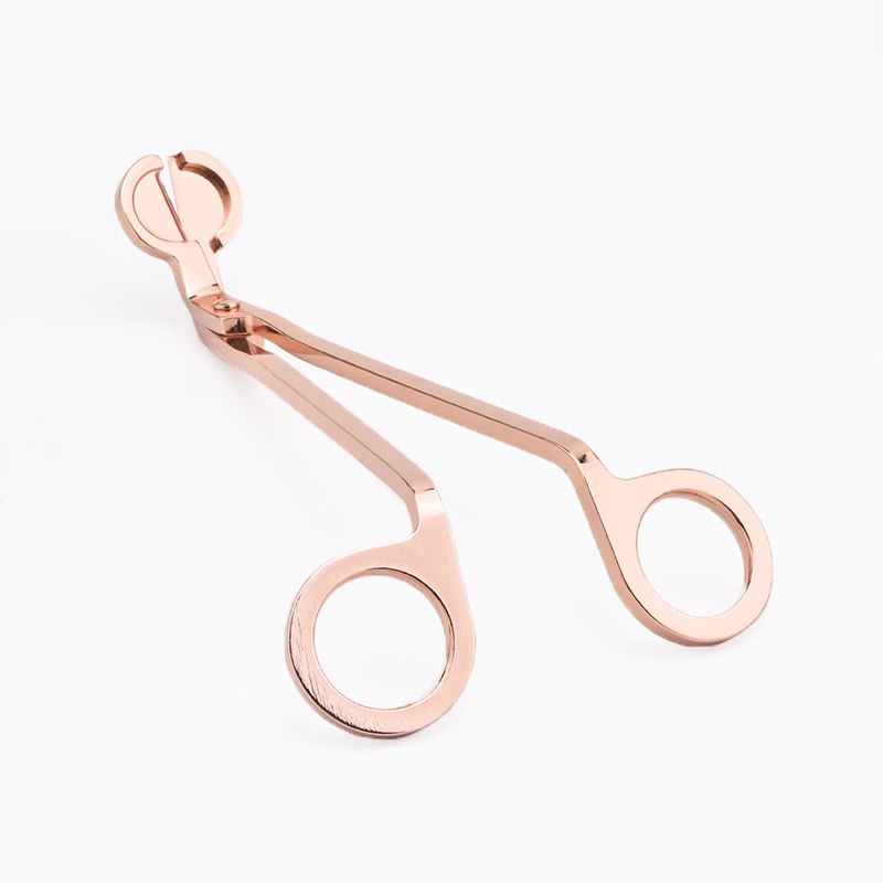 Candle Wick Dipper Oil Trimmer Snuffer Extinguish Trim Scissor Cutter Tool Wick Trimming Scissors Rose gold