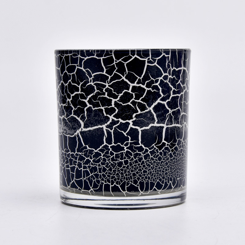 cracked pattern glass candle holders from Sunny Glassware