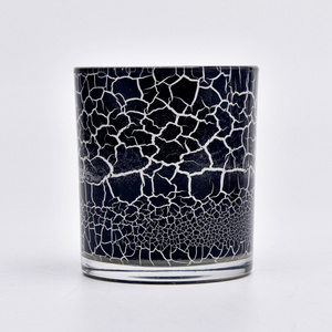 cracked pattern glass candle holders from Sunny Glassware