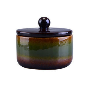 Medium 490ml Ceramic Candle Vessel with Lid Wholesaler