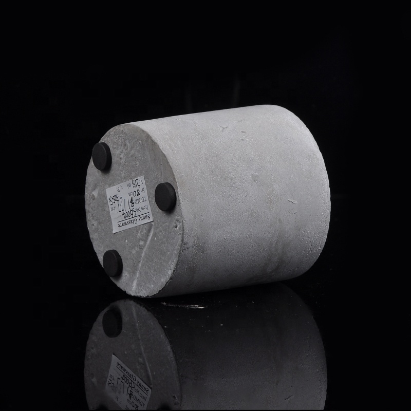 Cylinder Candle Concrete Jars Wholesale