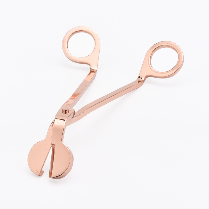 Candle Wick Dipper Oil Trimmer Snuffer Extinguish Trim Scissor Cutter Tool Wick Trimming Scissors Rose gold