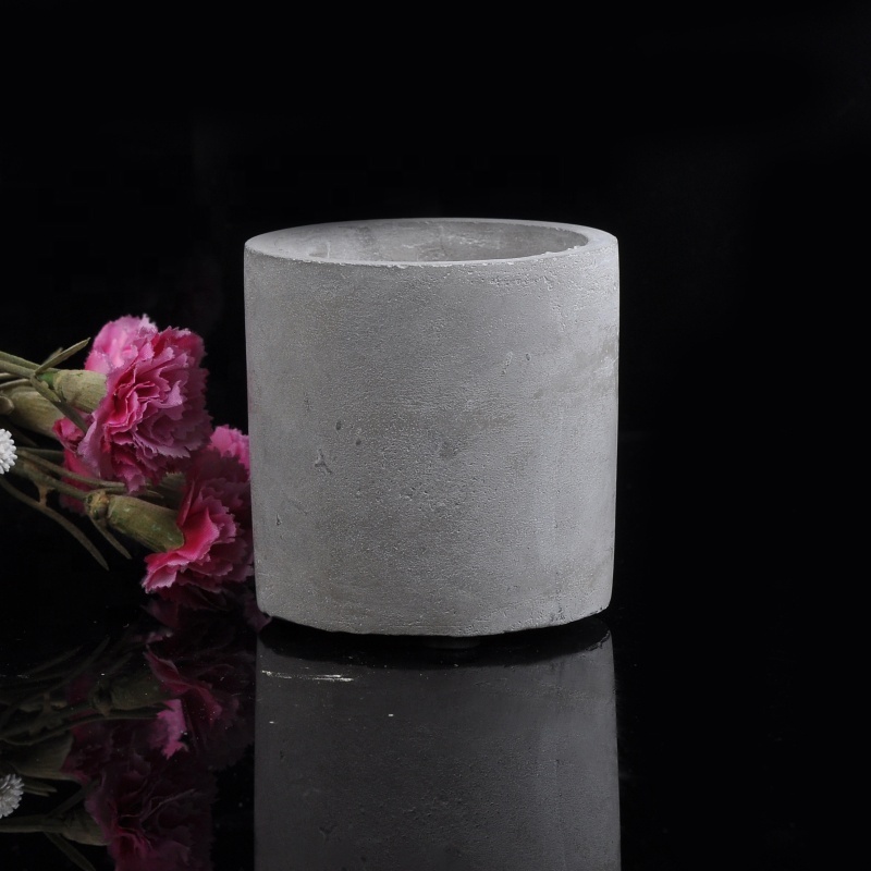 Cylinder Candle Concrete Jars Wholesale