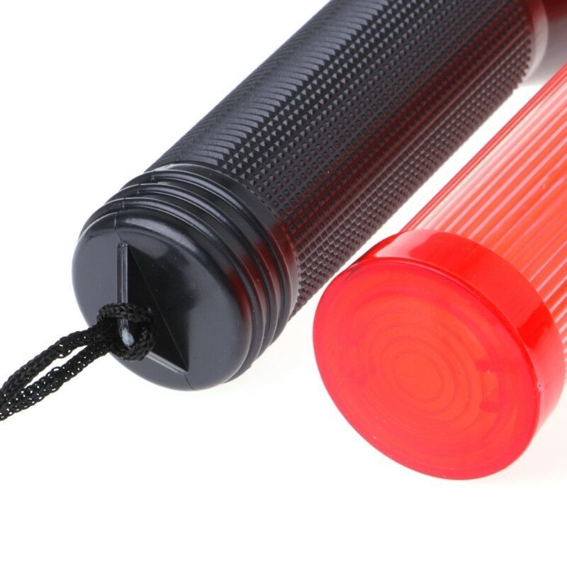 length 54cm red color road safety control concert led flashlight stick traffic  flashlight baton