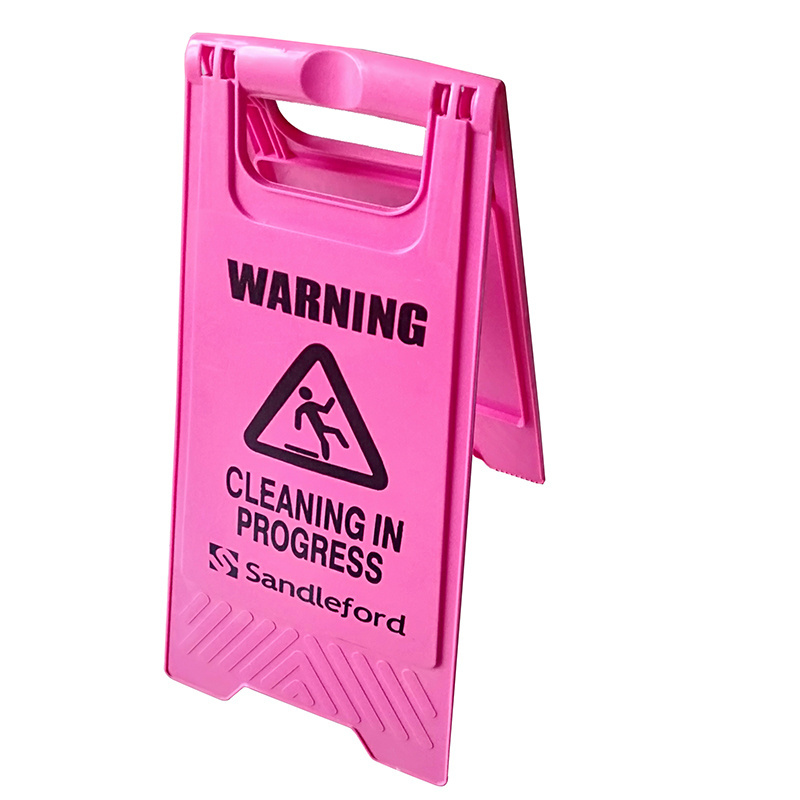 customized yellow plastic safety warning board cleaning caution wet floor warning sign