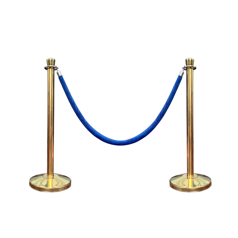 Height 930mm concrete metal crowd control barrier red carpet poles