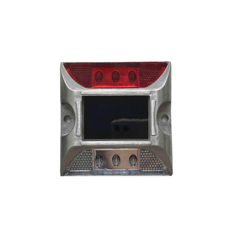 Flashing Light LED Warning Light Orange Casting Aluminum Solar Powered Lamp Road Stud for Pathway road