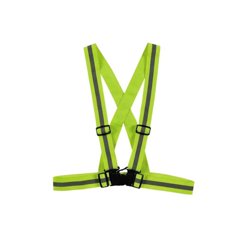 Colorful Reflective Safety Strap Vest for Running or Cycling