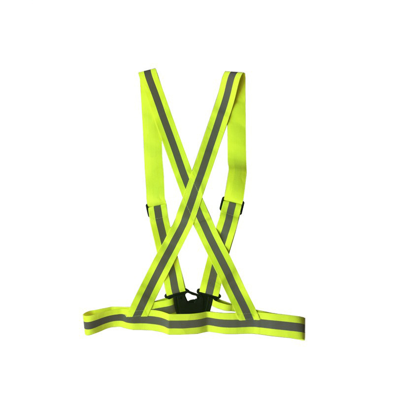 Colorful Reflective Safety Strap Vest for Running or Cycling