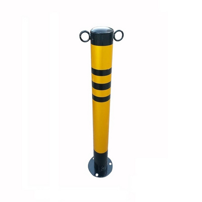 Height 700mm metal collapsible car parking bollard plastic traffic road divider