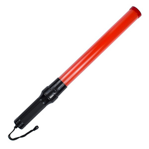 length 54cm red color road safety control concert led flashlight stick traffic  flashlight baton