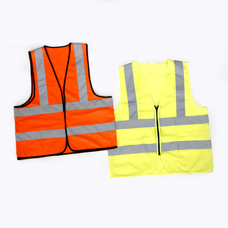 Safety Visibility Zipper Reflective Vest Construction Traffic Warehouse High Security Protection Waistcoat Workwear