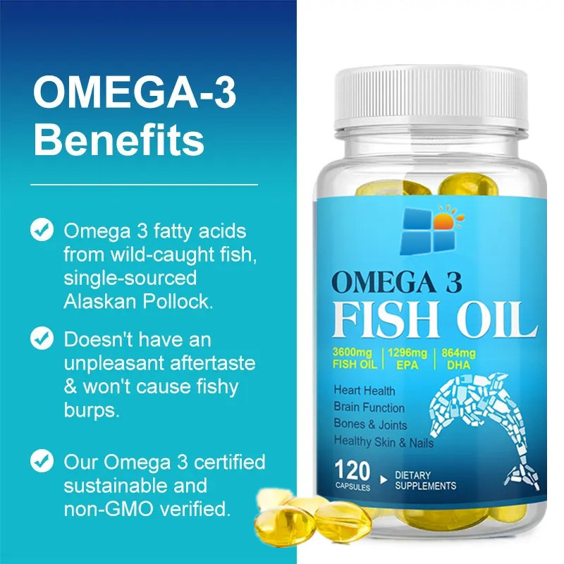 OEM/ODM/OBM Halal Deep Sea Fish Oil Supplements Soft Capsule Omega 3 18/12 Omega 3 Fish Oil Capsules Enhancement Of Immunity