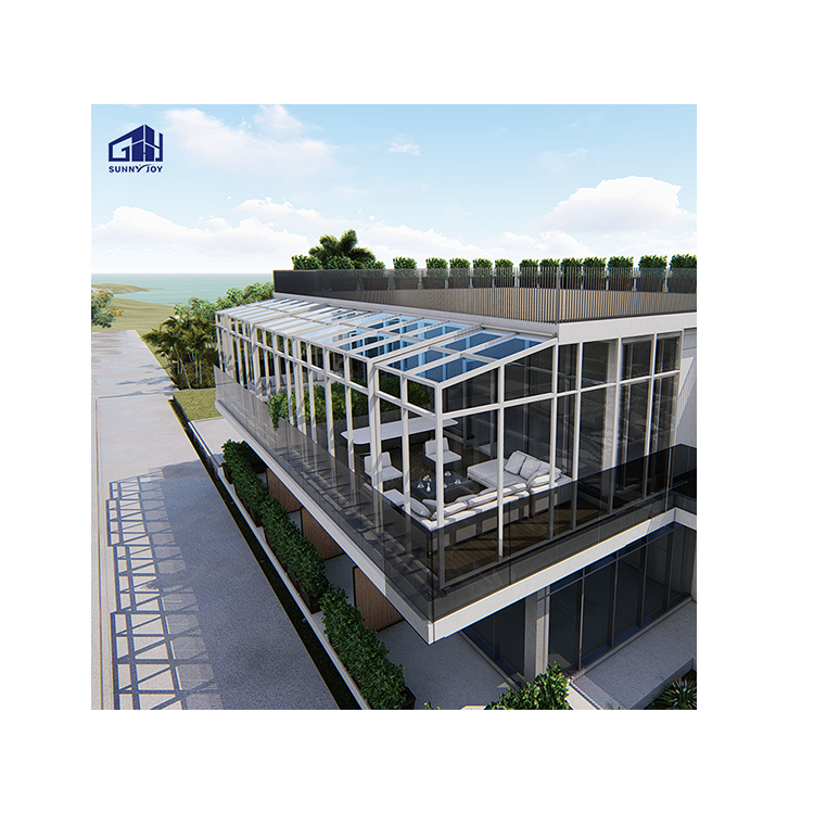 Foshan Factory Customized Sun Room Outdoor Glass Room For Garden Glass House Sunrooms