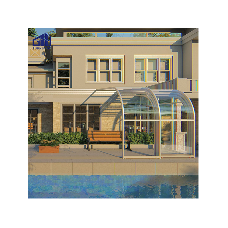 Foshan Factory Customized Sun Room Outdoor Glass Room For Garden Glass House Sunrooms