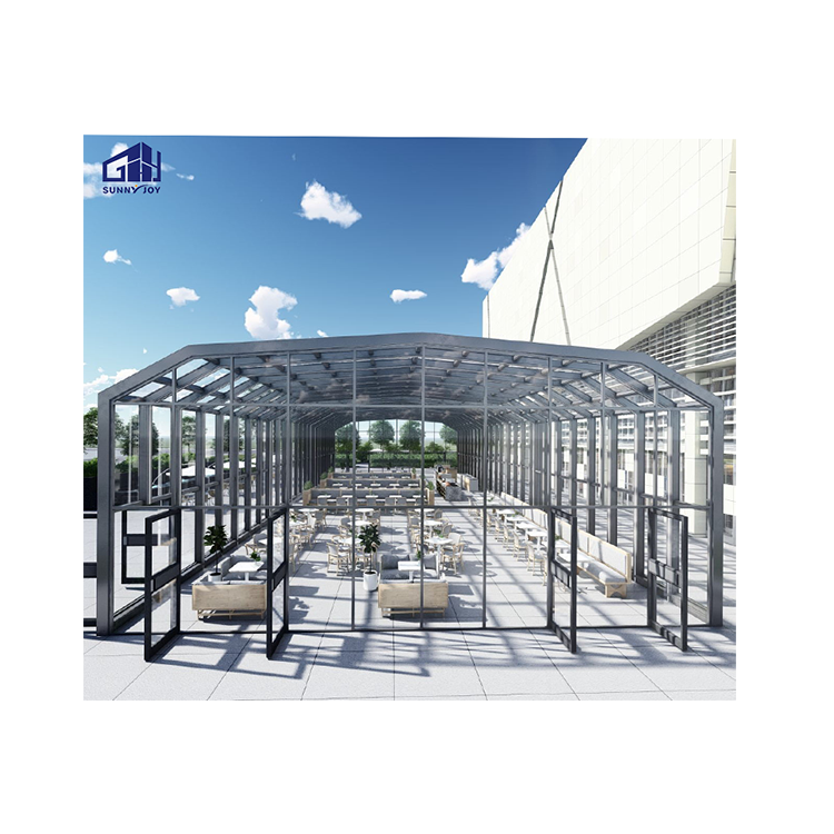 Foshan Factory Customized Sun Room Outdoor Glass Room For Garden Glass House Sunrooms