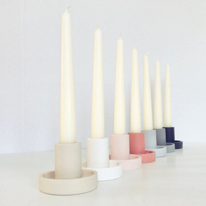 7 colours unique wedding concrete candle holders table decorations modern design other ceramic candle lanterns and candle jars