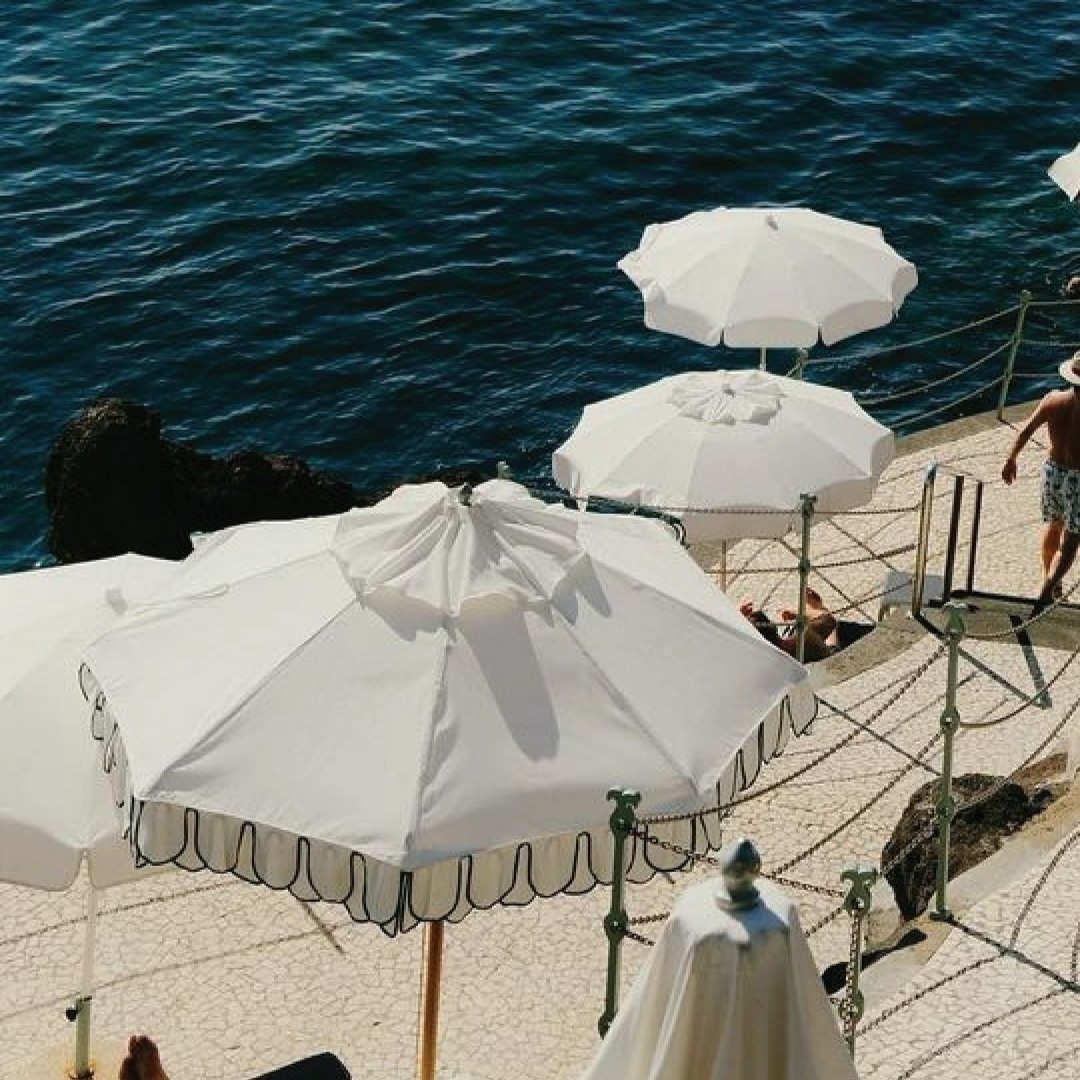 Custom designed and handcrafted umbrellas New Deign Outdoor Sun LED Light Patio roma parasol Roman umbrella