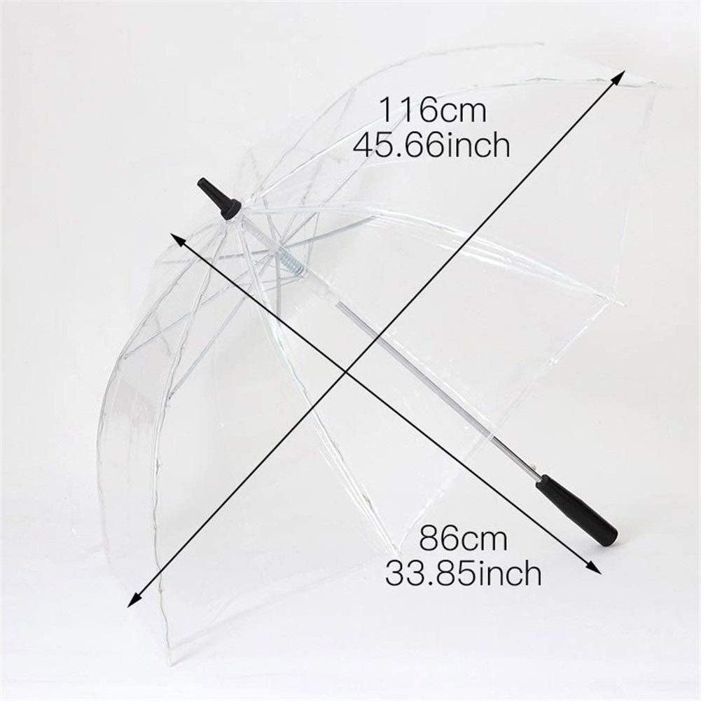 Light Up 7 Color Led with Flashlight Transparent Handle Straight Fashionable Clear Umbrella Parasol umbrella with light