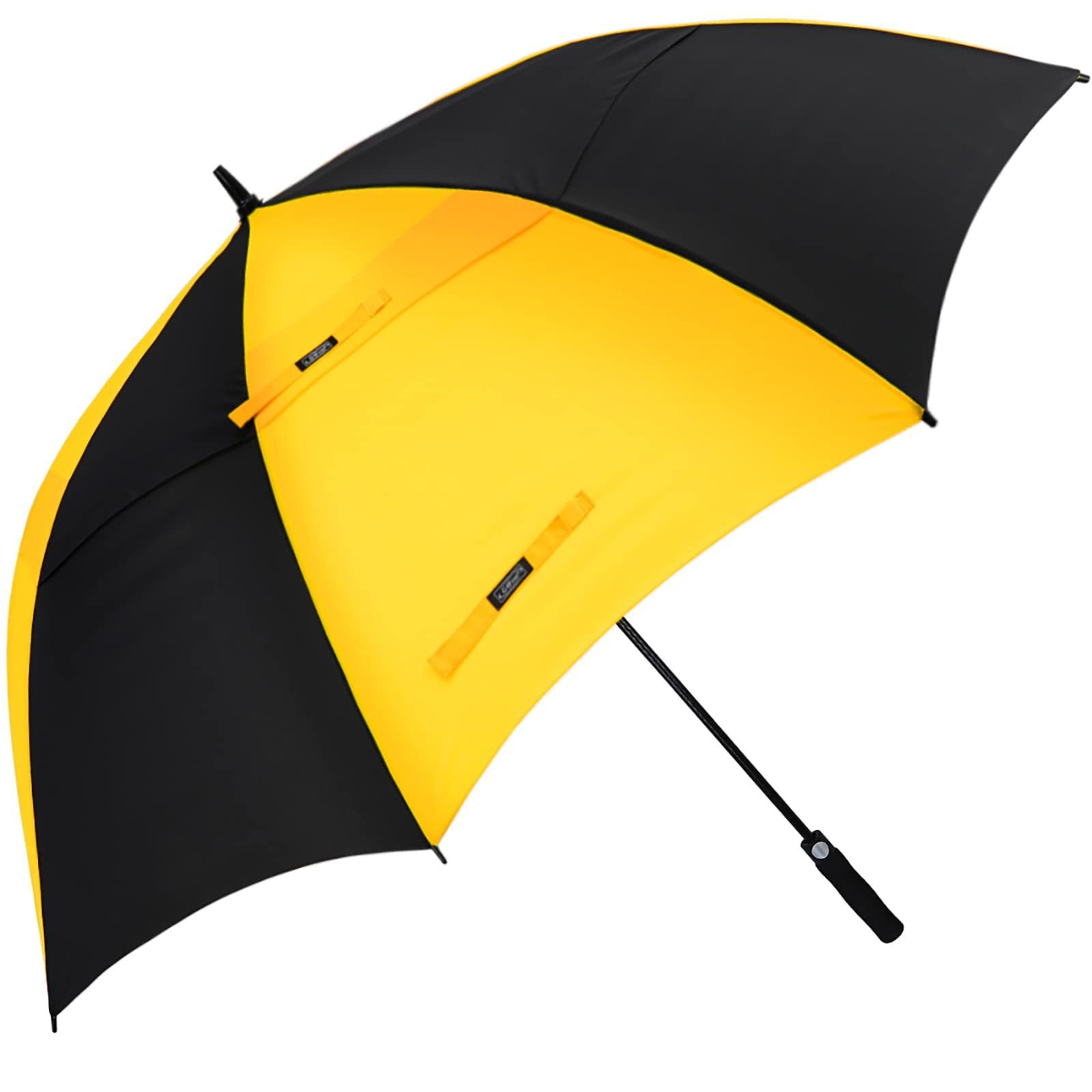 Golf Umbrella Large 58/62/68 Inch Automatic Open Golf Umbrella Extra Large Oversize Double Canopy Vented Umbrella Windproof