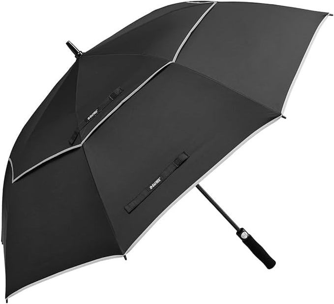 Golf Umbrella Large 58/62/68 Inch Automatic Open Golf Umbrella Extra Large Oversize Double Canopy Vented Umbrella Windproof