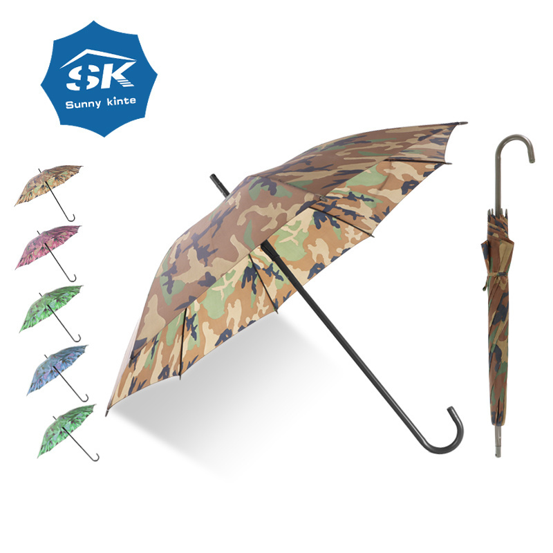 Hunter's Umbrella Durable Portable Weather-Resistant Mossy Oak Break-Up Country Camo Treestand Roof Straight bone umbrella