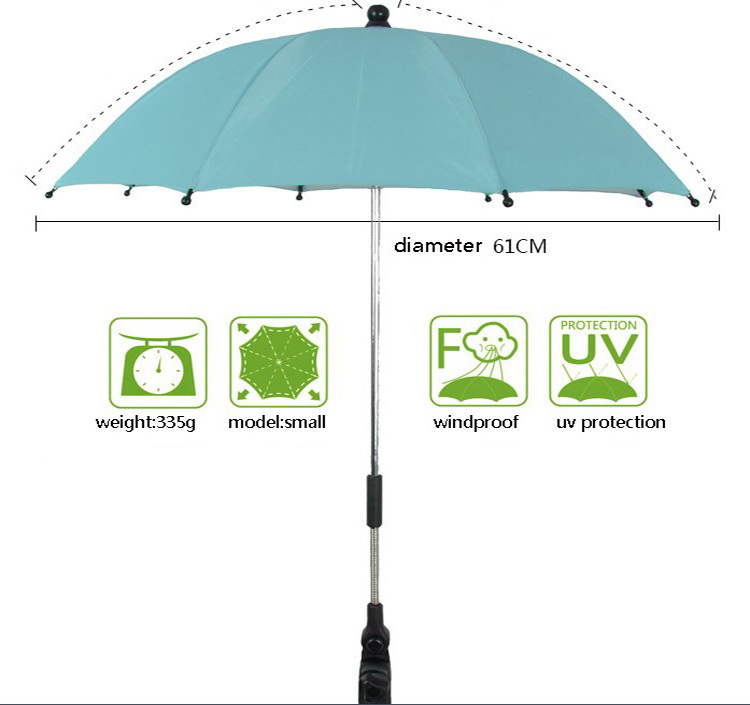 High Quality Safe Baby Stroller And Bicycle Umbrella