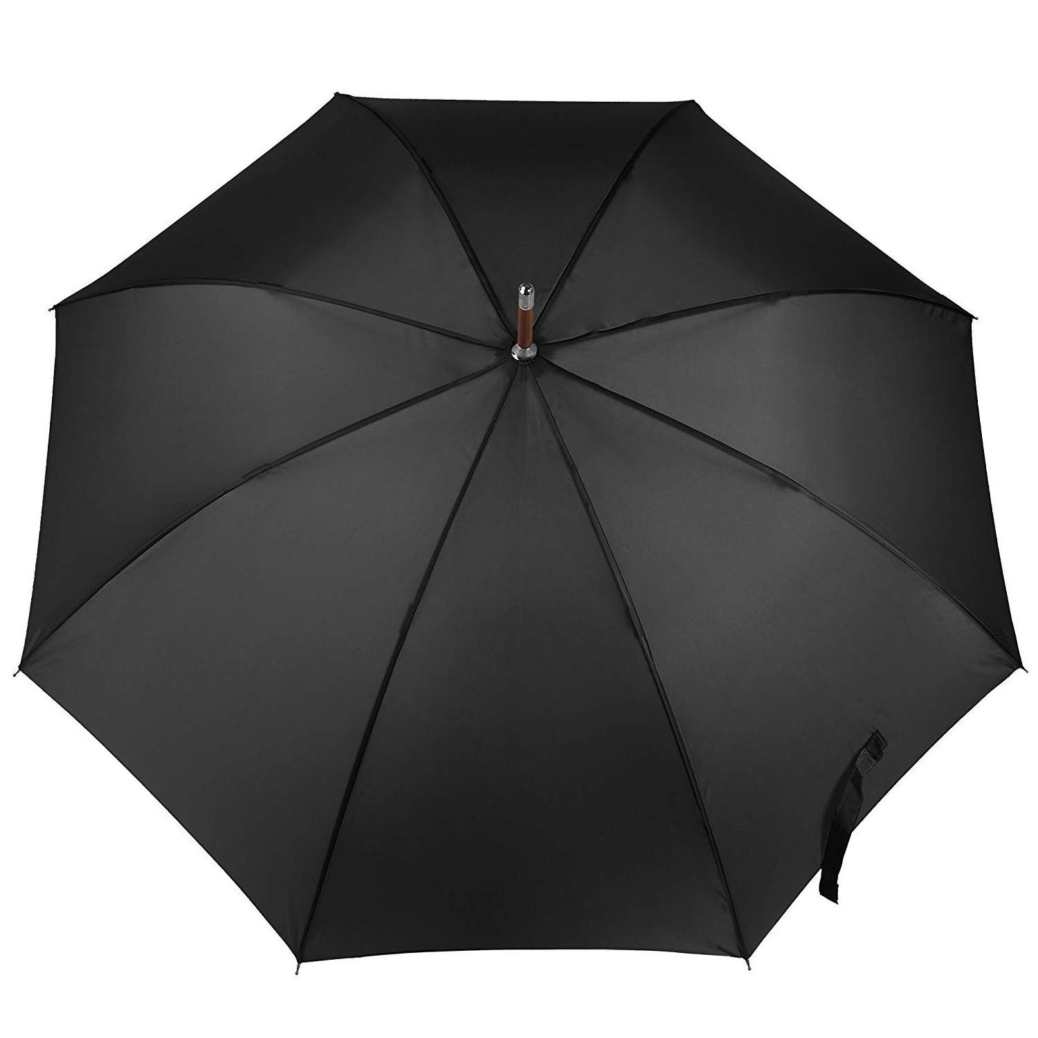 23 inch wooden shaft high fashion good quality with logo print straight umbrella for hotel