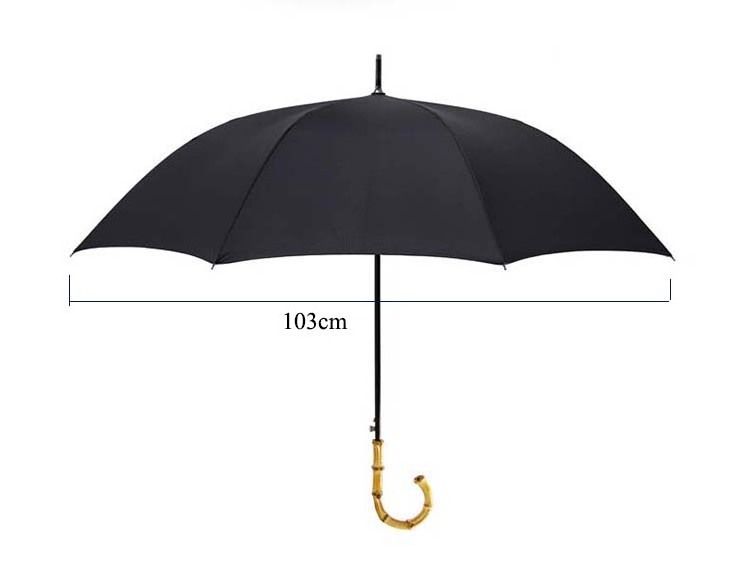 23 inch straight high fashion ladies and man umbrella outdoor bamboo handle umbrella good selling