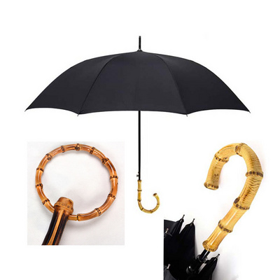 23 inch straight high fashion ladies and man umbrella outdoor bamboo handle umbrella good selling