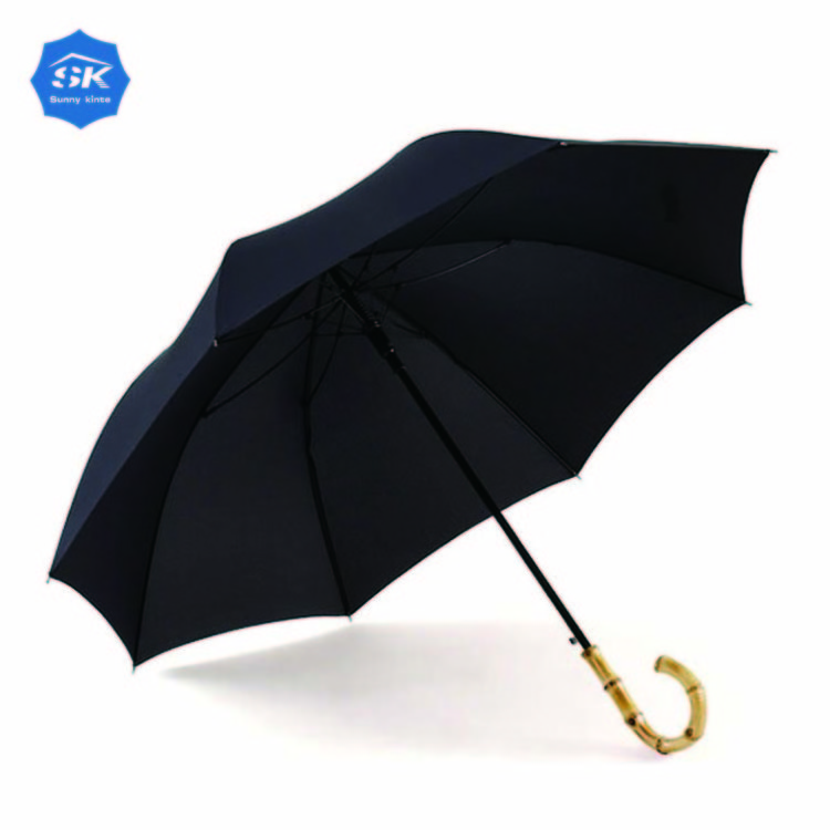 23 inch straight high fashion ladies and man umbrella outdoor bamboo handle umbrella good selling