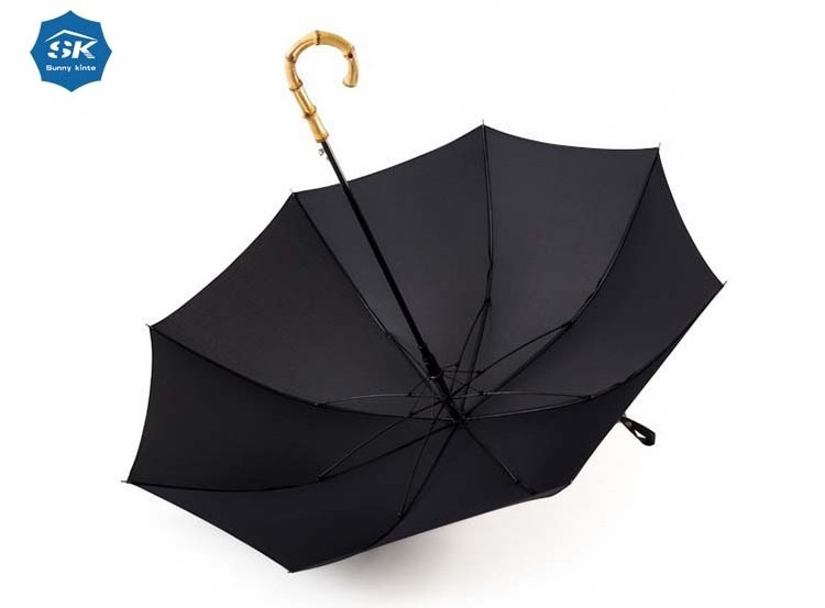 23 inch straight high fashion ladies and man umbrella outdoor bamboo handle umbrella good selling