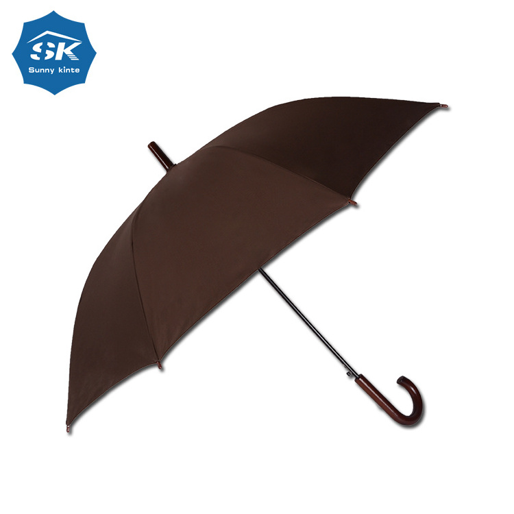 luxurious wooden handle exceptional 2 layers Umbrella  for the rain