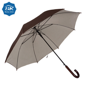 luxurious wooden handle exceptional 2 layers Umbrella  for the rain