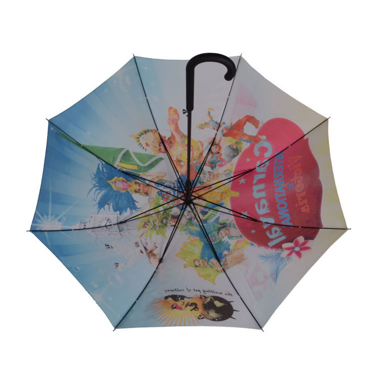 Factory cheaper full sublimation African art printing umbrellas oil painting umbrella