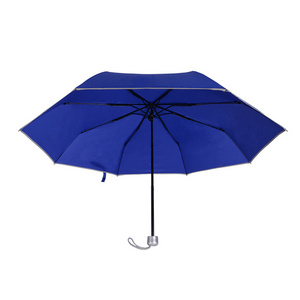 Rst Sunny rainy manual 3 fold 21inch mini umbrella with reflective edge