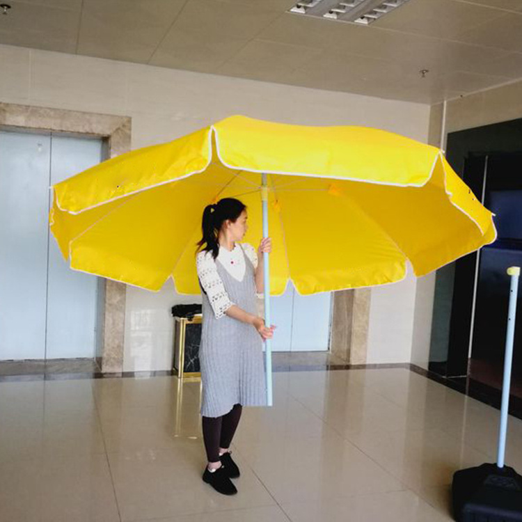 Customized White Coated Metal Frame 210t Oxford Fabric Beach Umbrella sun hanging garden patio parasol outdoor umbrella