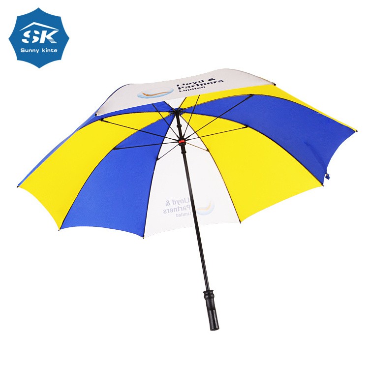 Manual open 60Inch sublimation umbrella blanks plastic umbrella handle with a lock for tip