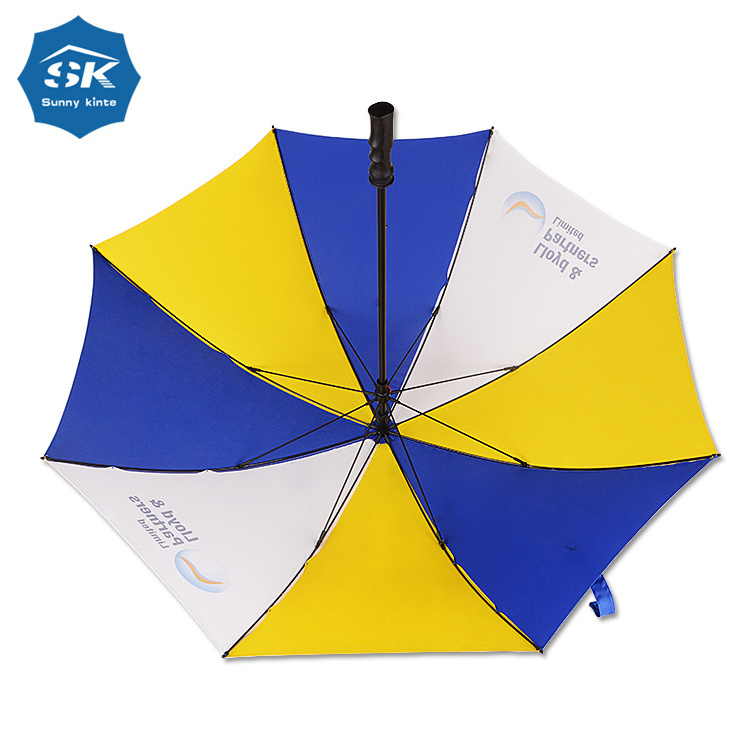 Manual open 60Inch sublimation umbrella blanks plastic umbrella handle with a lock for tip