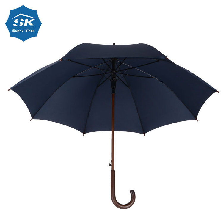 Hot sale promotional good quality light blue straight gift umbrella fiberglass ribs light stick umbrella for sale