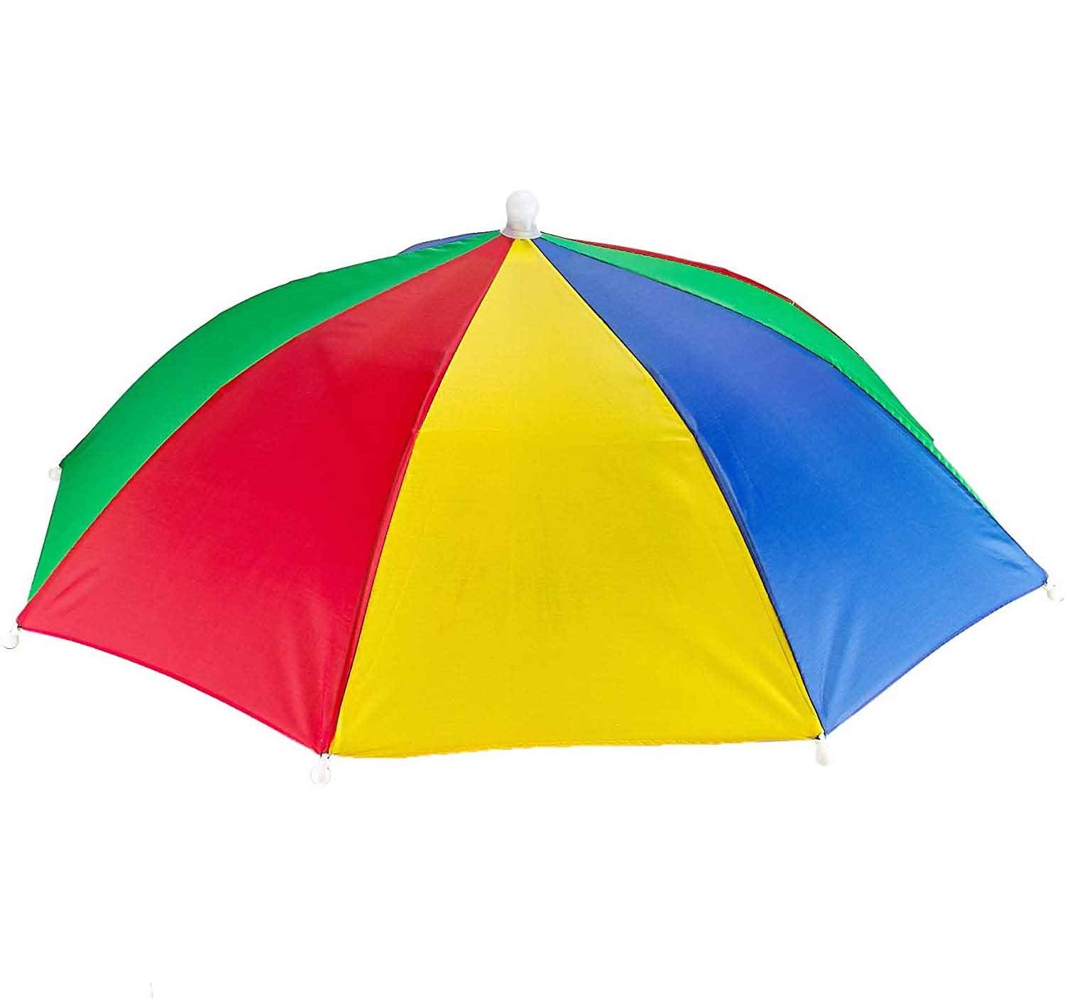 Manufacturer wholesale kids colorful head umbrella hat from sun