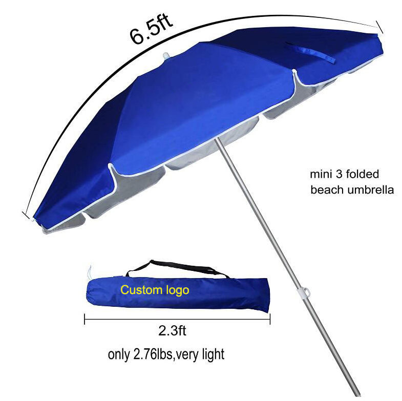 Mini 180CM diameter white metal frame Portable fold garden umbrella outdoor beach stands patio umbrellas & bases